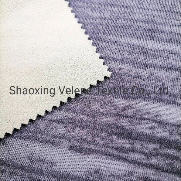 Polyester Velvet Original Dyeing with Brush Design knitting Home Textile Upholester Fabric