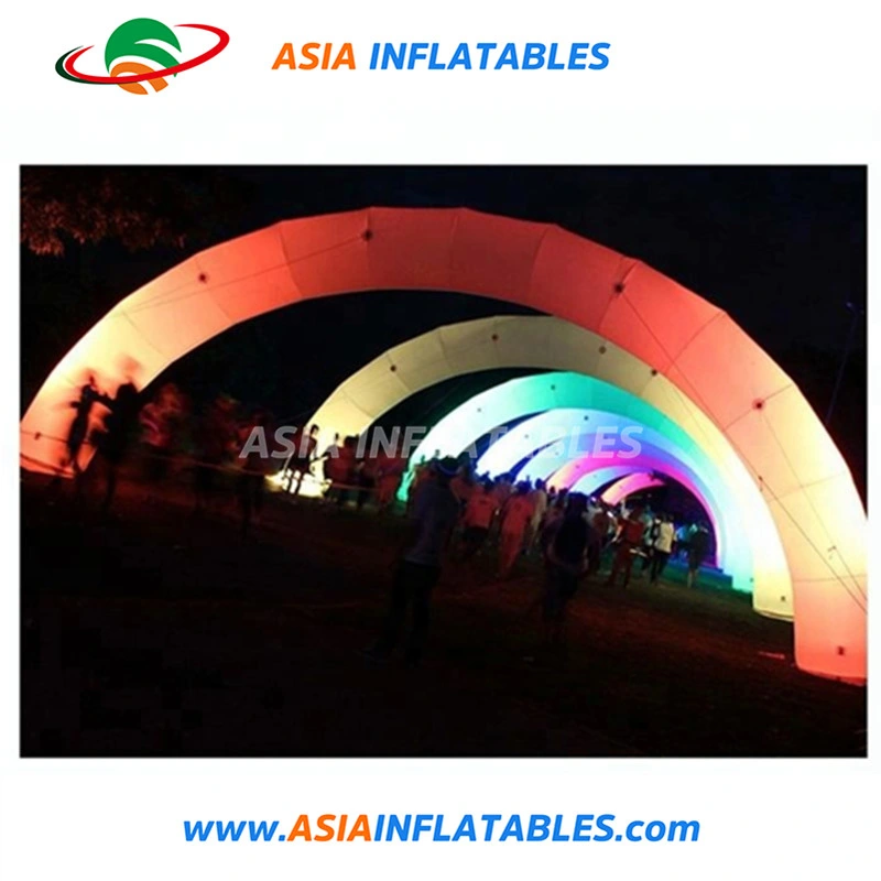 Color Changing Round Decorative Proposal Archway Inflatable Wedding Arch