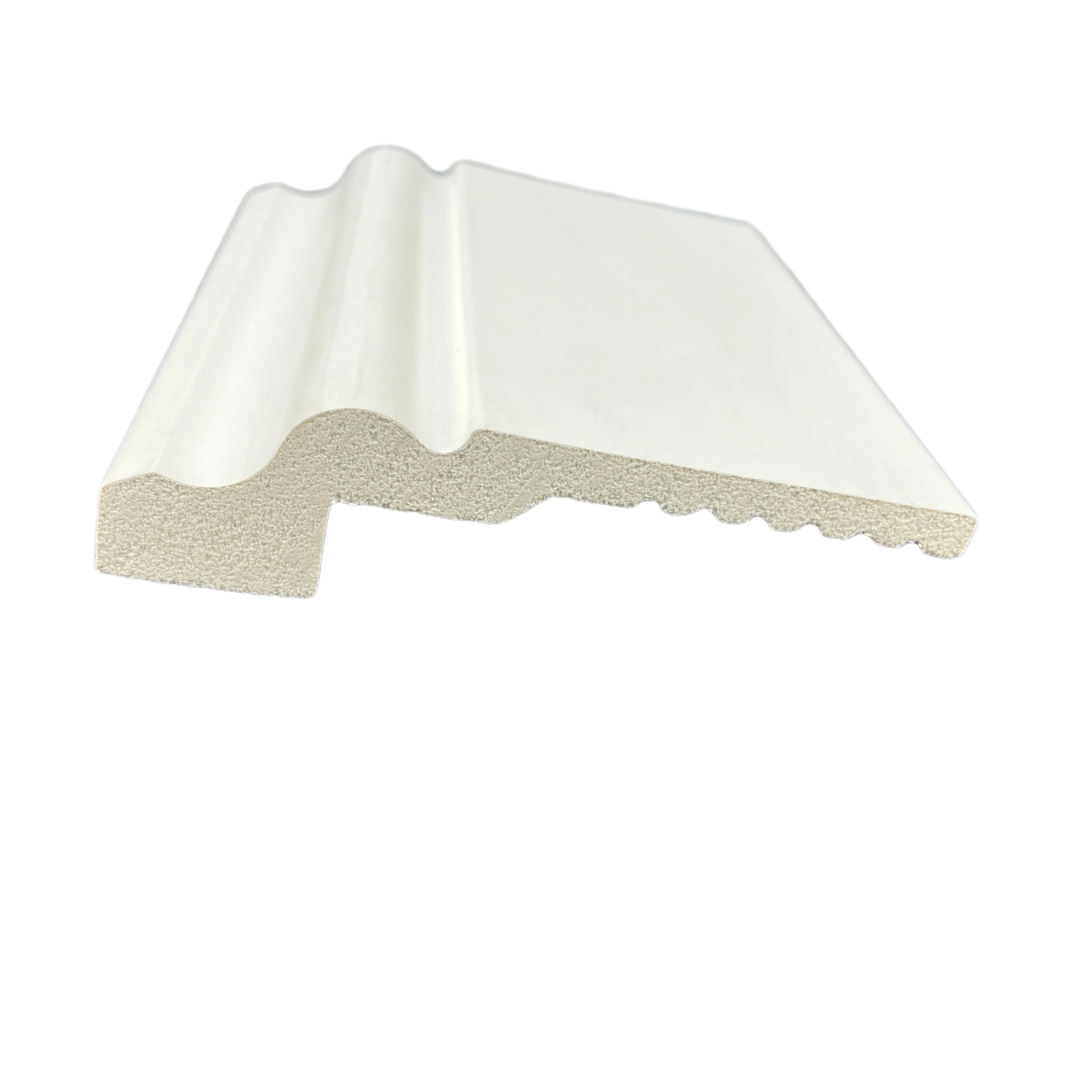 Placas de rodapé à prova de água PS com 12 cm de largura e PS com madeira Frisos para pavimentos frisos base de parede em plástico branco