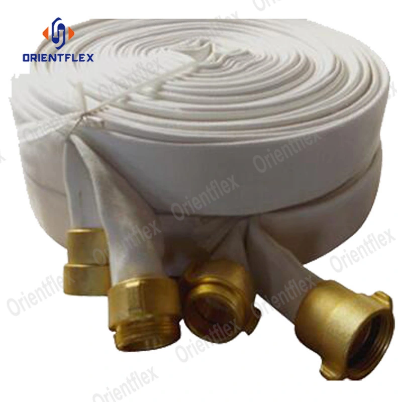 Rubber Lining Soft Suction Large Diameter Wildland Canvas Fabric Fire Hose