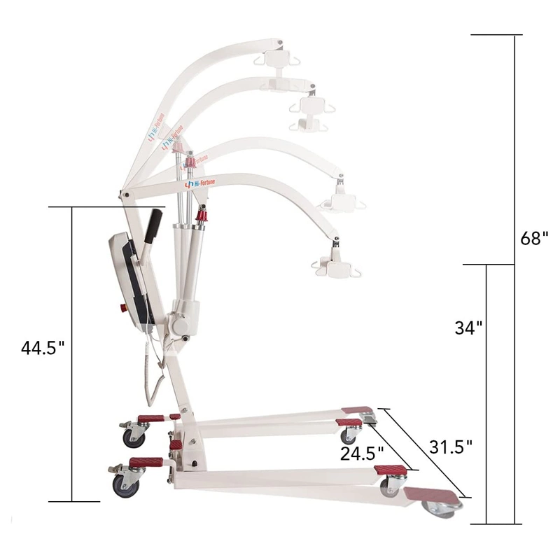 Physical Therapy Equipment Movable Patient Lift for Home Care or Hospital for Disable Elders