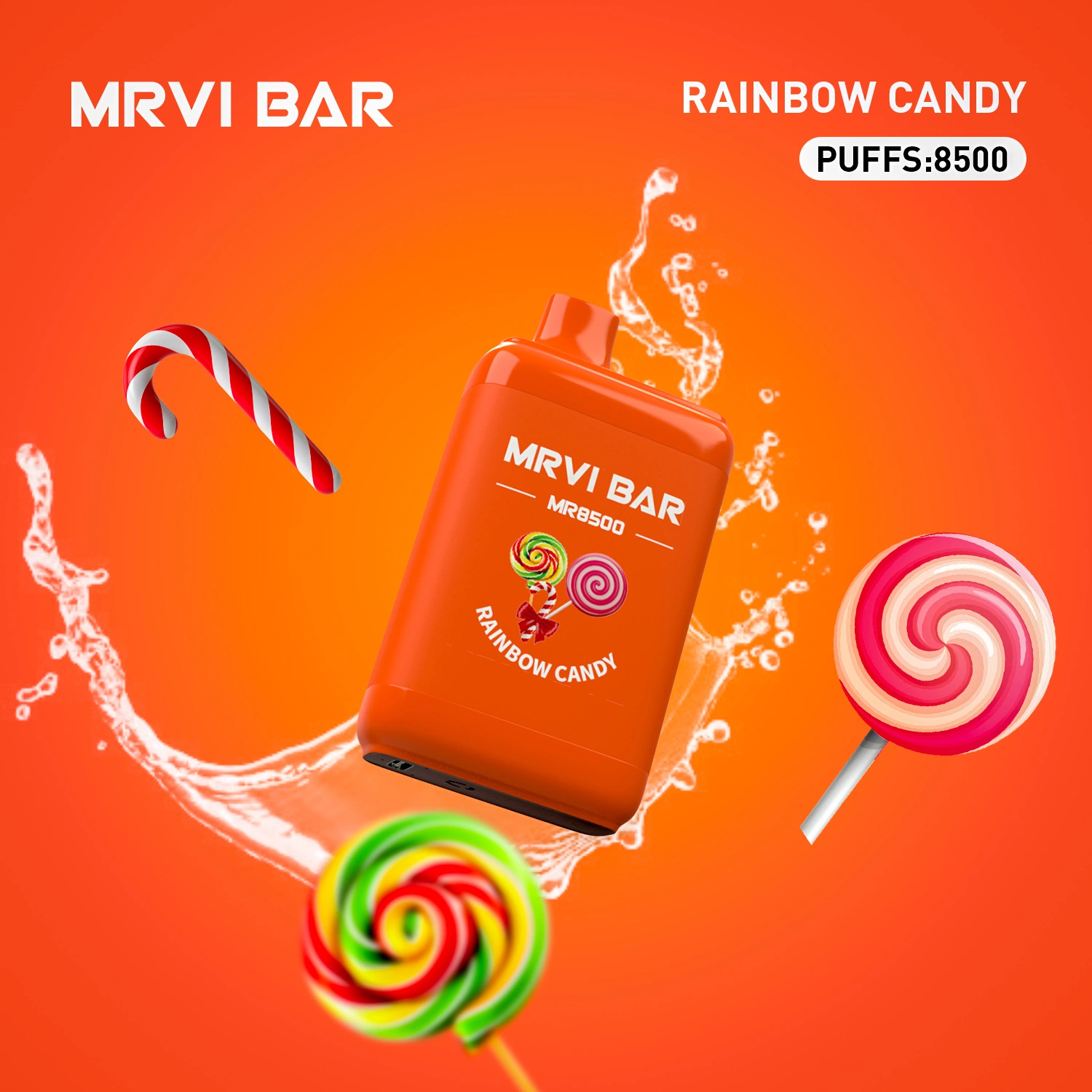 Original Mrvi Bar Disposable/Chargeable Vape 8500 Puff Electronic Cigarettes Rechargeable Battery 0% 2% 3% 5% Mesh Coil