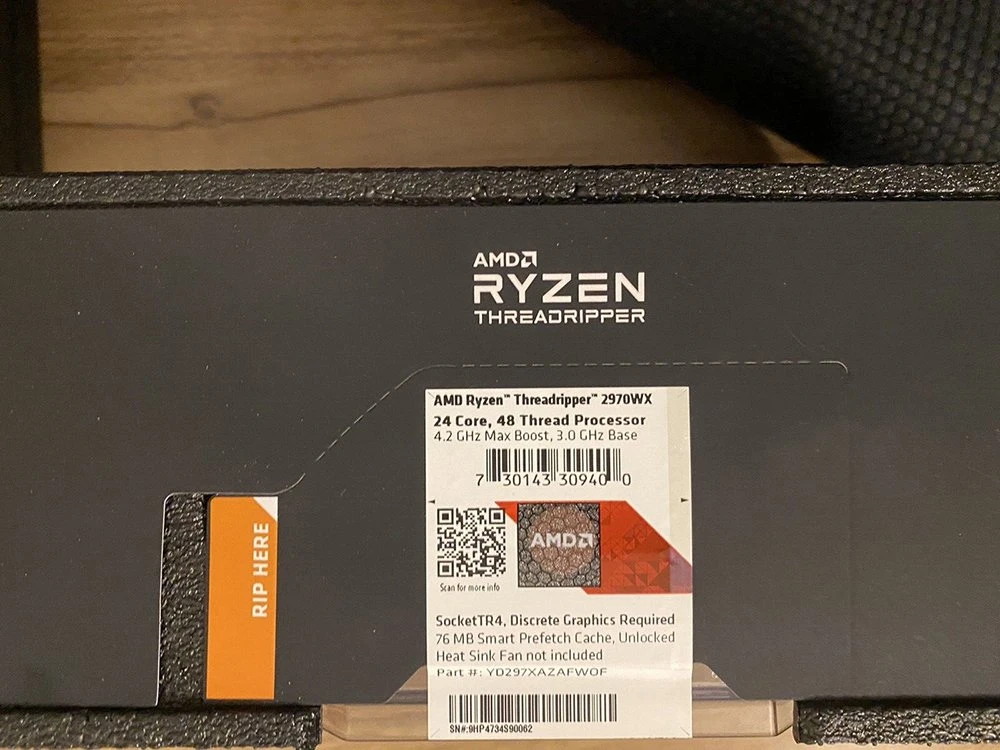 AMD Ryzen Threadripper 2970wx 24 núcleos de procesadores de desktop 4.2 GHz CPU Socket Equipo Str4