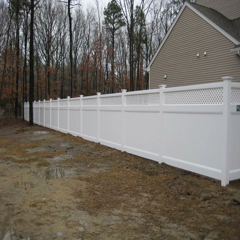 White PVC Vinyl Plastic Privacy Cheap Fence Panels