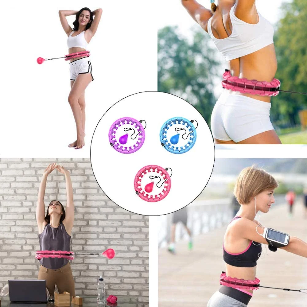 Con Peso Fitness Sport Smart Weighted Hula-Hoop para adultos