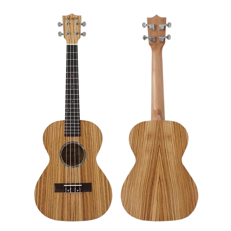 Aiersi Handmade Laminated Zebrawood Tenor Hawaii Ukulele