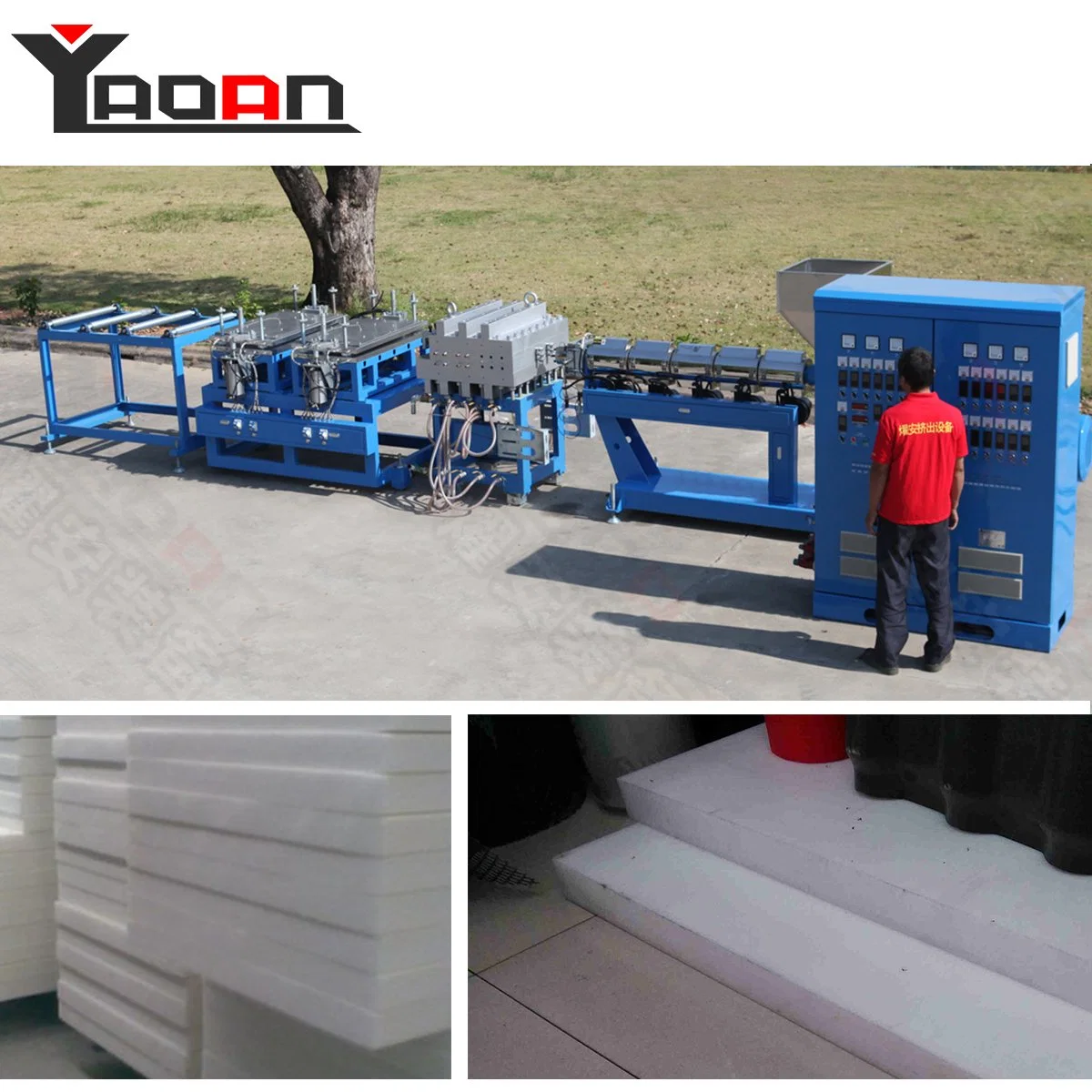 PP/PE/PA/ABS/POM Plastic Solid Thick Sheet Board Extrusion Machine