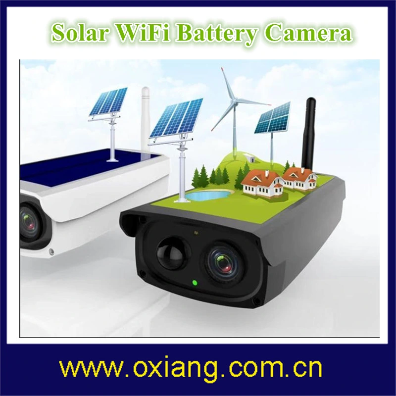 IP66 Outdoor Solar Surveillance Camera 1080P 2 Way Communication WiFi Battery Camera