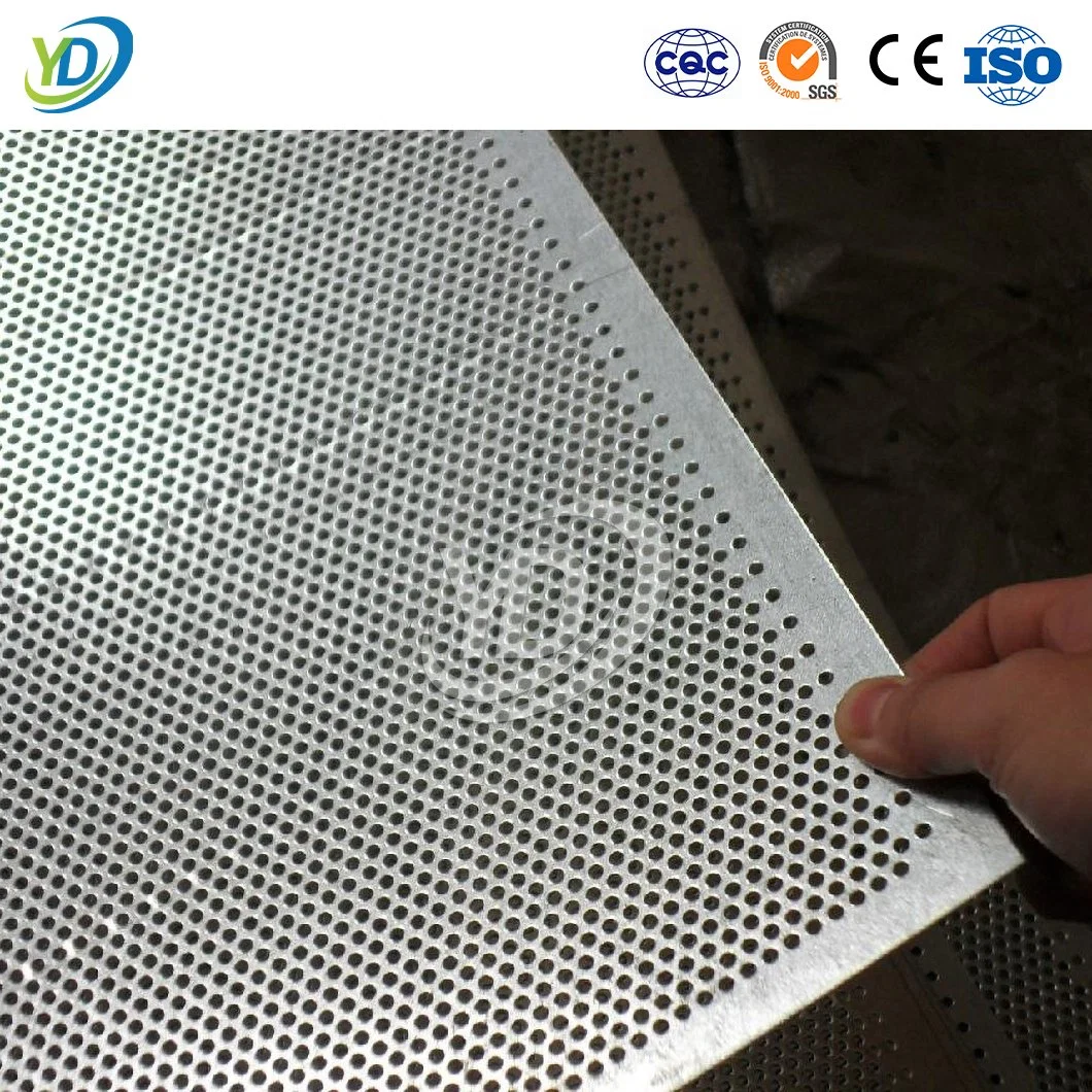 Yeeda Wire Mesh Perforated Sheet Black 3003 5005 6061 Aluminum Material Pierced Metal Panels China Manufacturing 5mm Hole Galvanized Perforated Metal Mesh