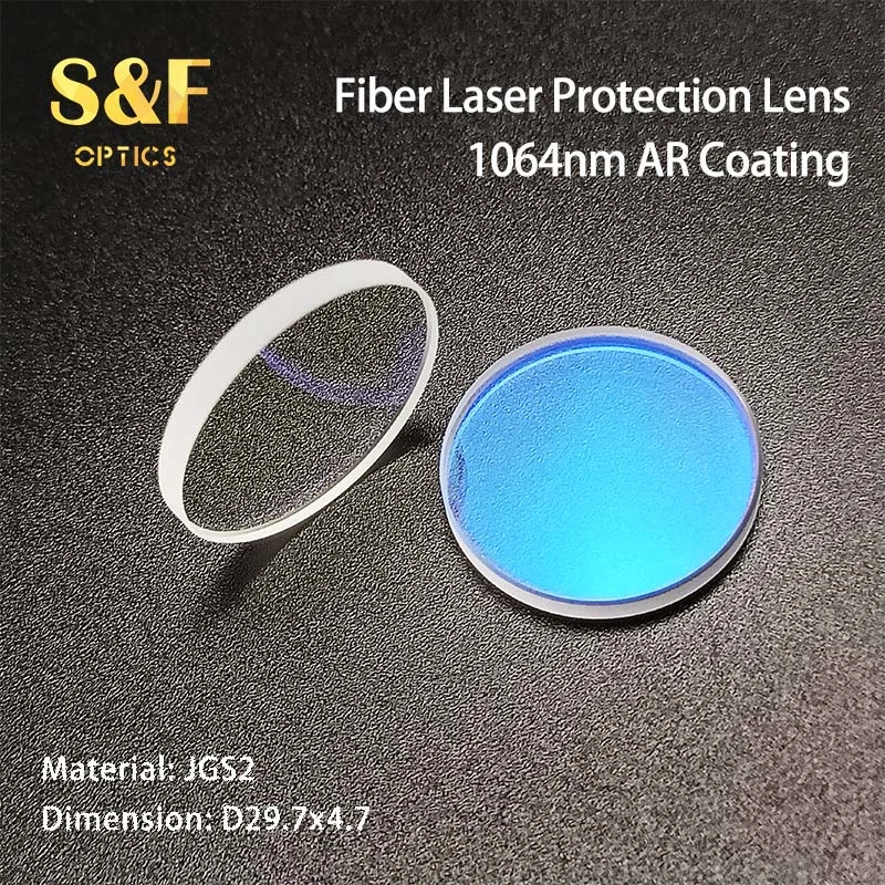 S&F Optical Jgs2 Protective Lens Ar Coated D29.7X4.7mm Protection Windows for Fiber Laser Application