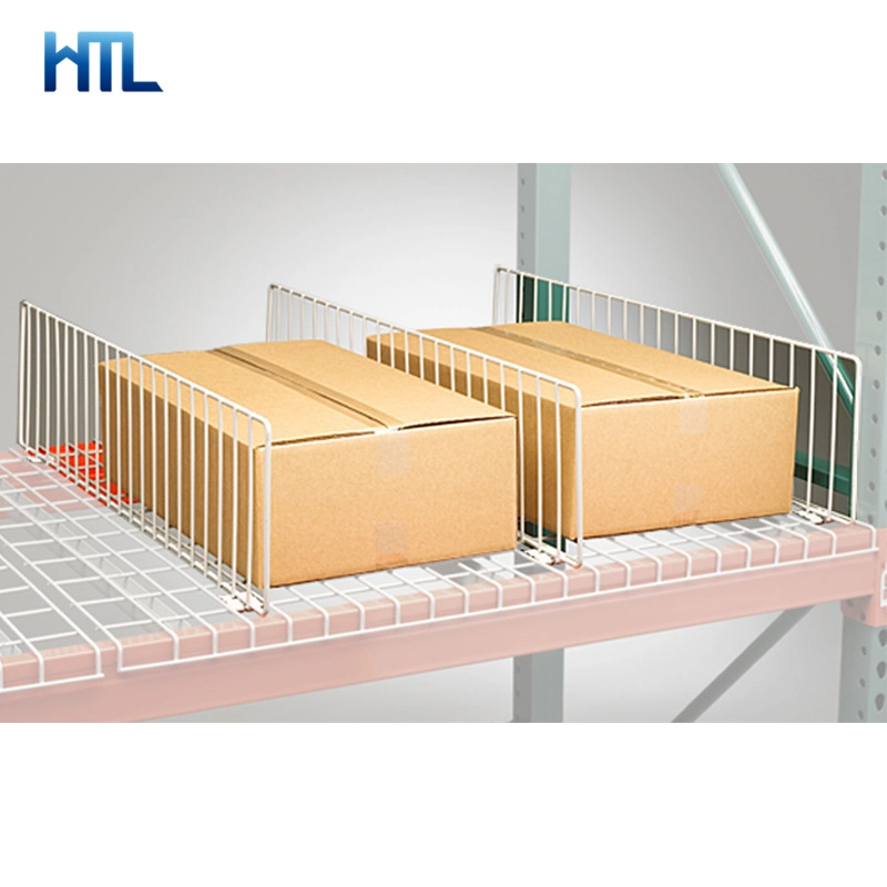 Snap in Warehouse Steel Shelf Pallet Rack Wire Dividers for Deck