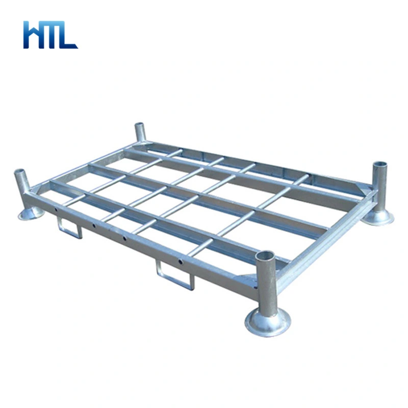 Tubo de acero pesado metal Rack apilable de almacenamiento de palets Post