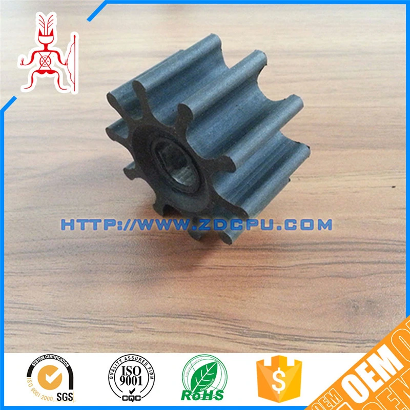 Custom Made Various Size NR Rubber Water Pump Impeller