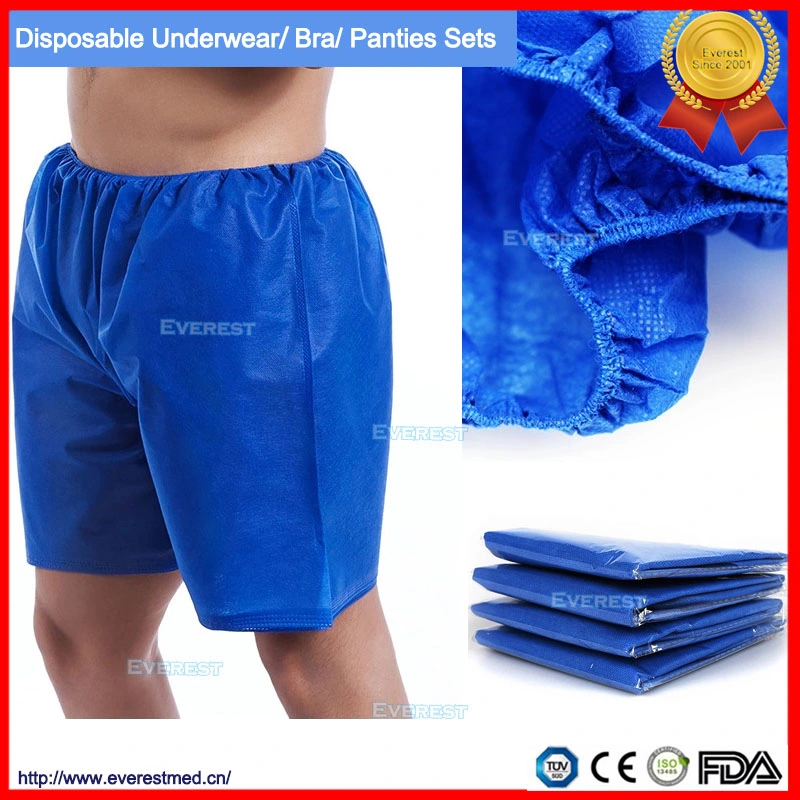 PP/Tejida desechables, pantalones cortos para hombre