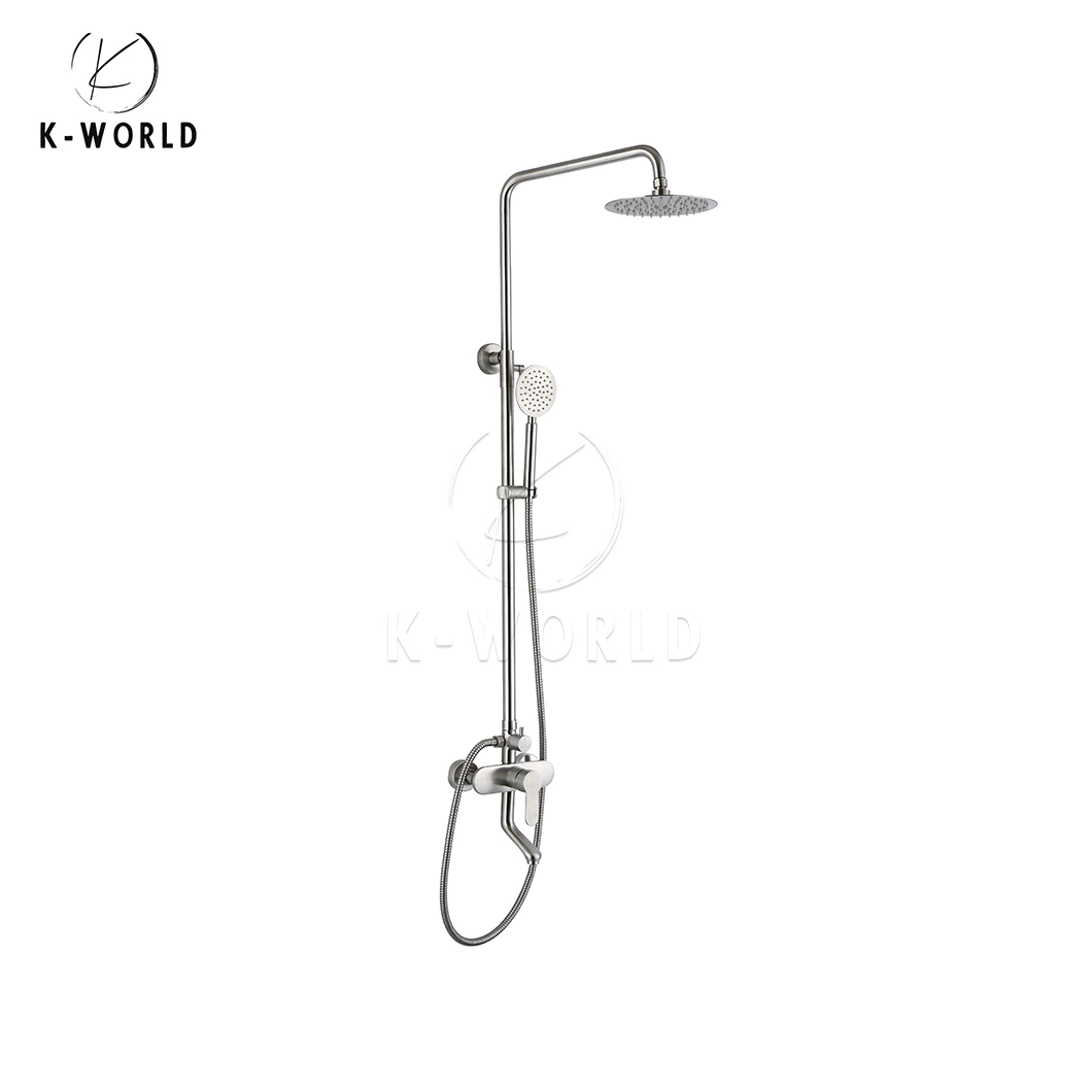 K-mundo solo manejar el Grifo de ducha personalizada OEM Proveedores ducha caliente de conjuntos de columnas China Conjunto de cabezal de ducha de bajo caudal
