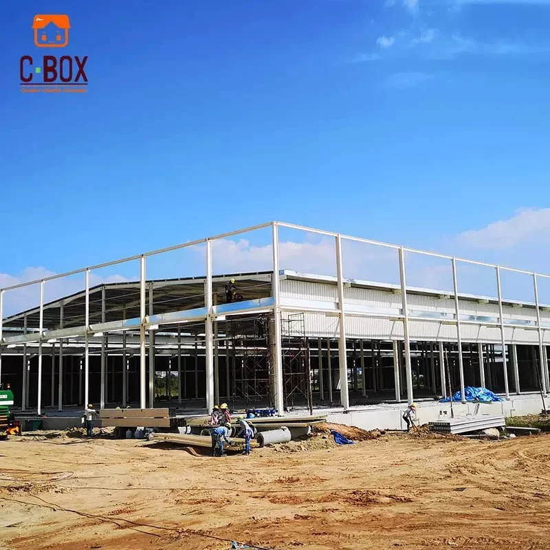 Cbox Cheap Shipping Cost Multi-Storey Prefabricated Steel Structure Buildings Big Warehouse New Design for Sale