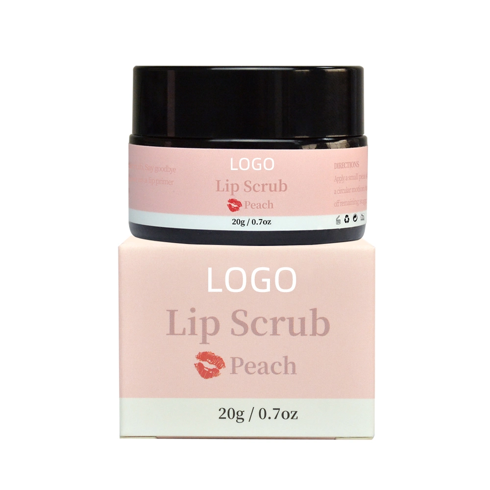 Best Selling Private Label Moisturizing Pink Containers Organic Sugar Lip Scrub