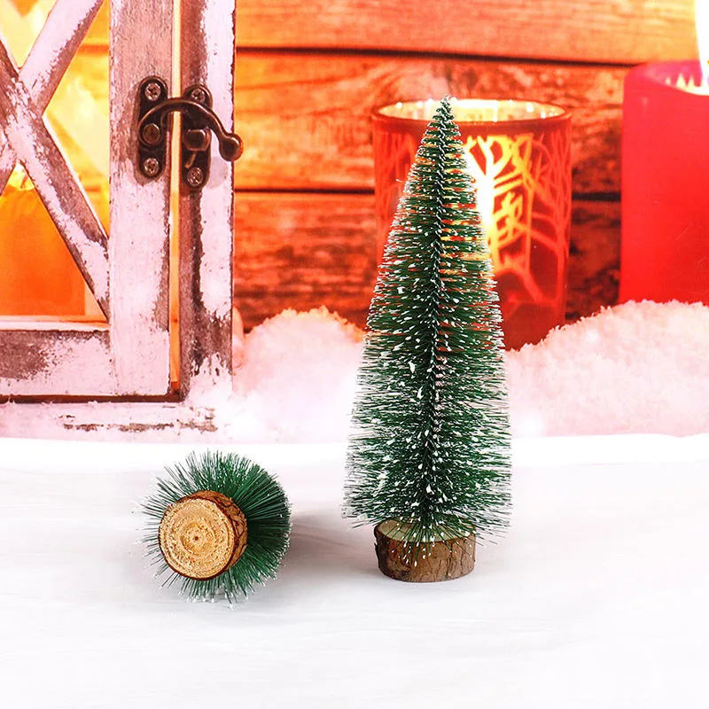 Árvore de Natal em Miniatura para Casa de Bonecas Decorações de Natal com LED Acessórios Presente para Crianças