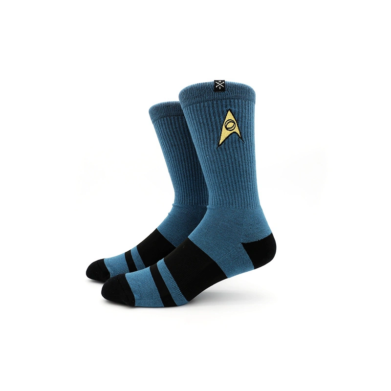 Custom Embroidered Terry Sweat-Absorbing Sports High-End Jacquard Men's Socks