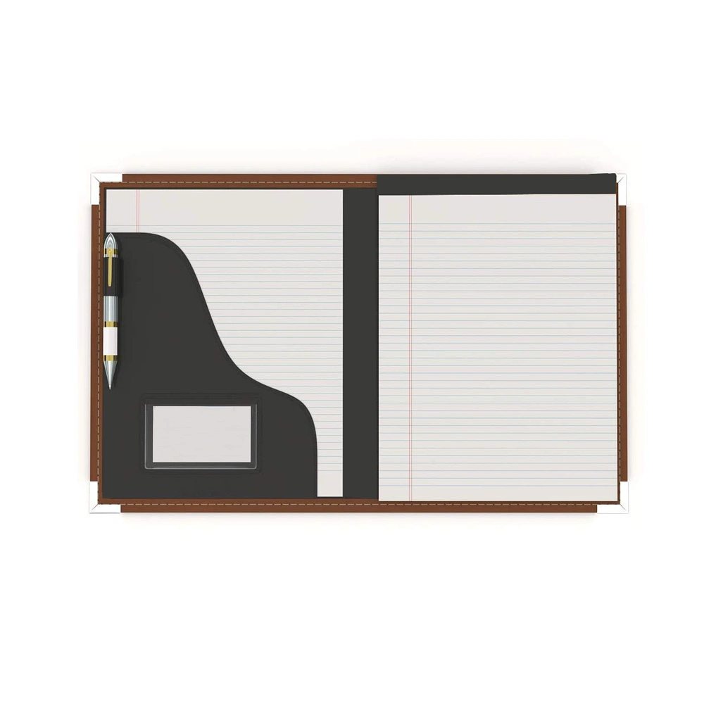 Housse pour menu de café portable, dossier de classement Quick-Flip style, cuir de qualité supérieure Ordinateur portable rigide