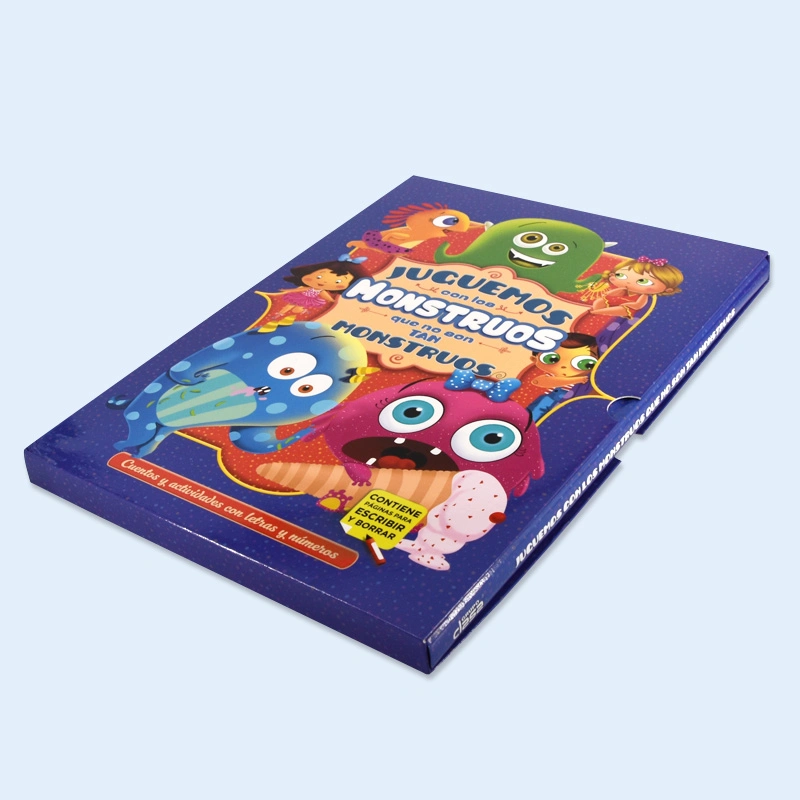 Cmyk Color Printing Hardcover Kids Book with Outer Paper Packing Box