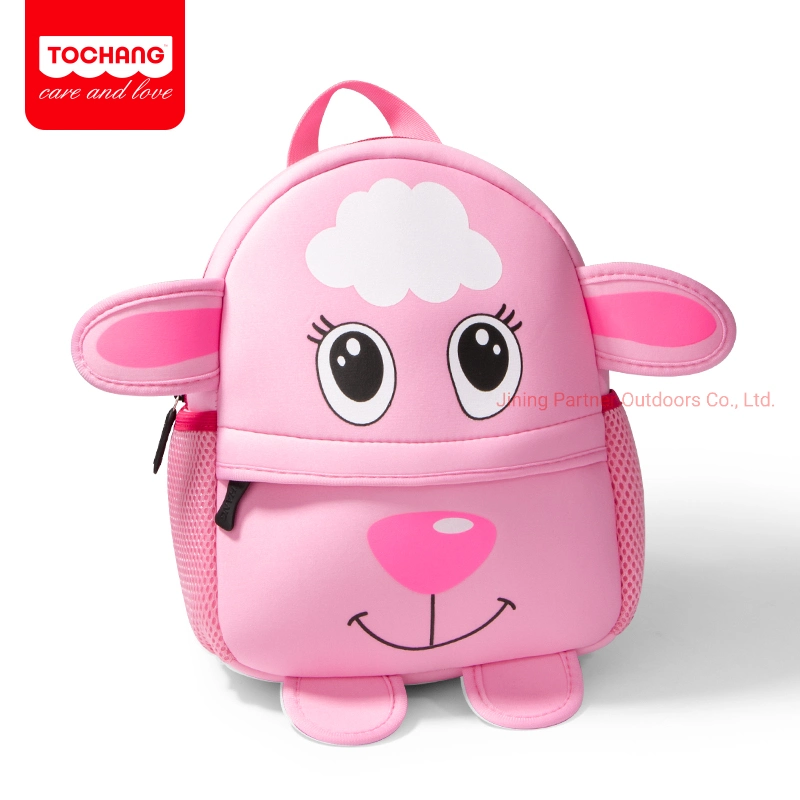 2022 New Kid Giraffe Neoprene School Backpack Animal Bag for Kindergarten Students