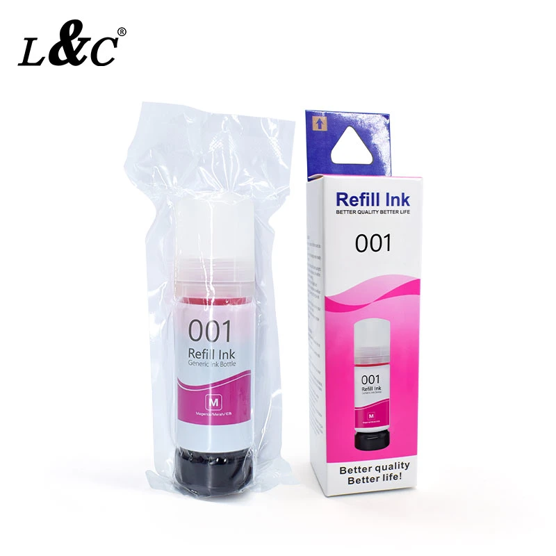 L&C 70ml Black Gray 001 Ep001 Refill Dye Ink for Epson L4150 / 4160 / 6160 /6170 / 6190 Digital Printing