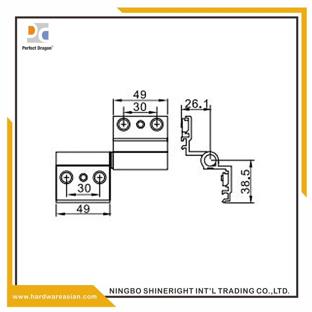 Good Standard Hinge Hl6024 for Aluminum Door & Window