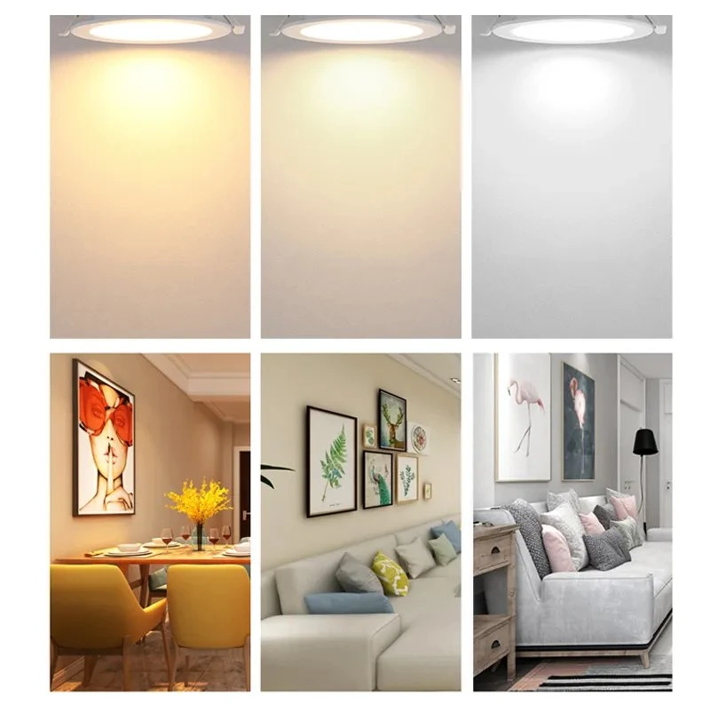 Jesled Hanging Pendant or Surface Mounted Ceiling Lamp Slim Round Office LED Panel Light 3000K 4000K 5000K 6500K RGB