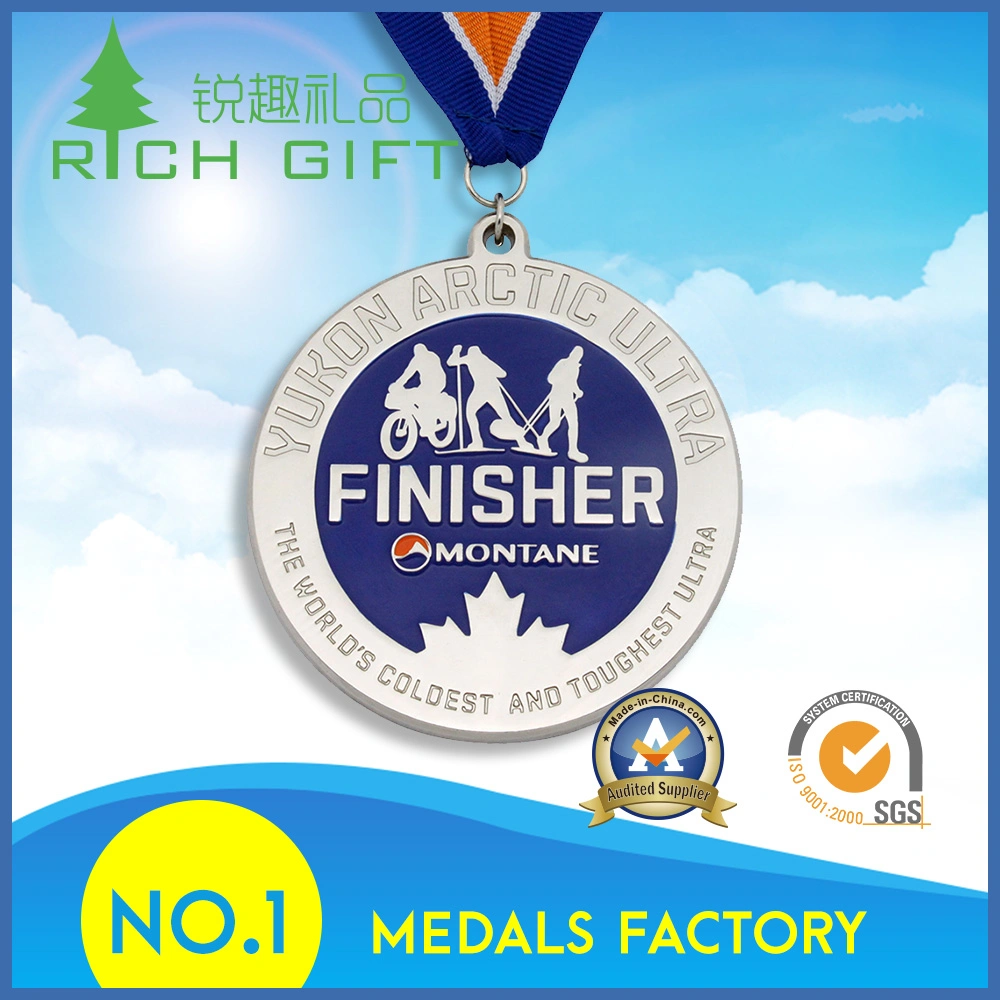 Hot Selling Customized 3D Logo Metal Award Honor Medallion Ramstein Marathon Zinc Alloy Iron Brass Material Sport Soft Enamel Color Medal for Wholesale/Supplier