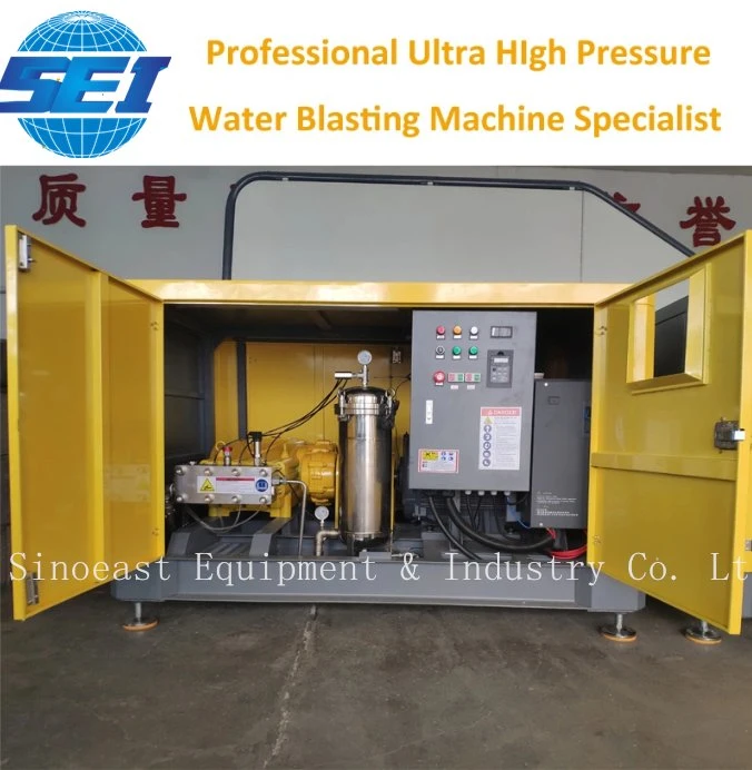 40000psi (2758bar) Diesel Unit Super High Pressure Water Jetting Machine