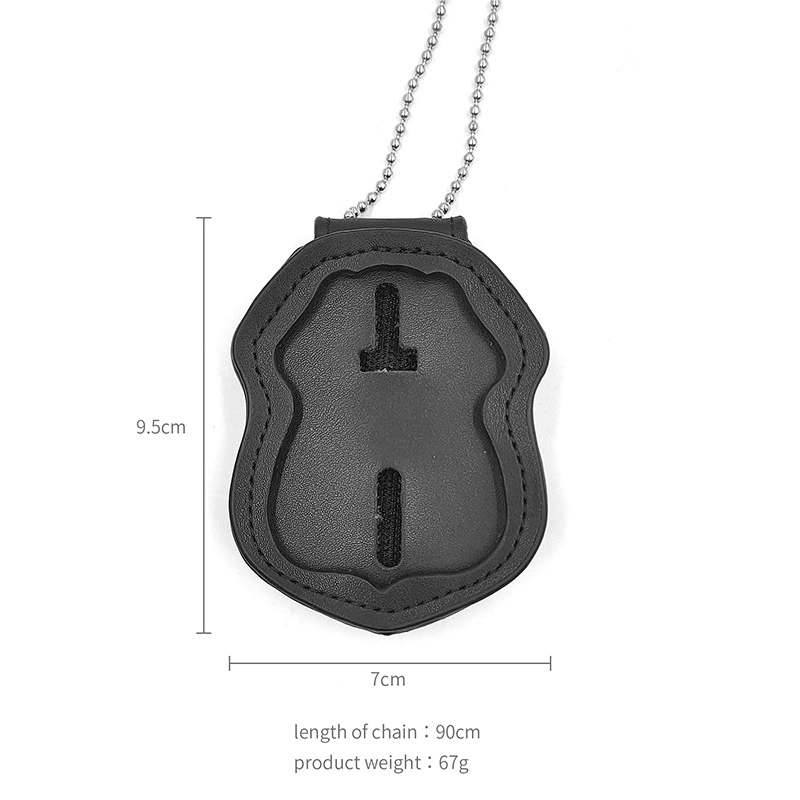 Wholesale/Supplier Irregular Security Police Badge Accessories PU Leather Case