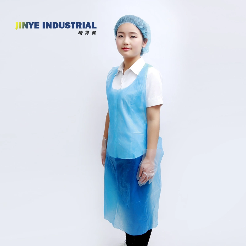 Waterproof Plastic Bib Apron Food Grade Disposable PE Aprons