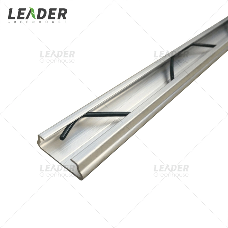 Garden Greenhouse Aluminum 1.5mm Lock Channel Profile for Fixing Plastic Film