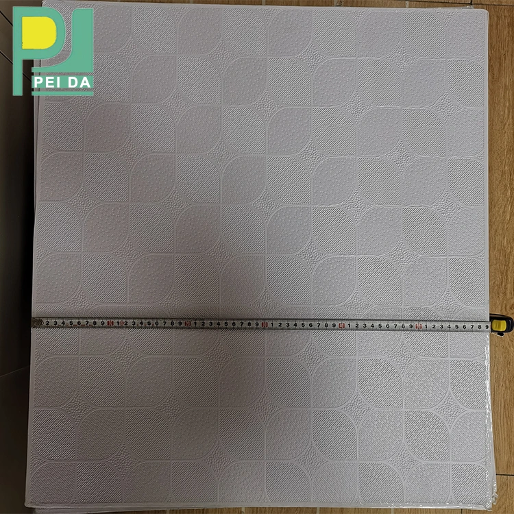 595 X 595mm PVC Coated Gypsum Ceiling Tiles PVC Laminated