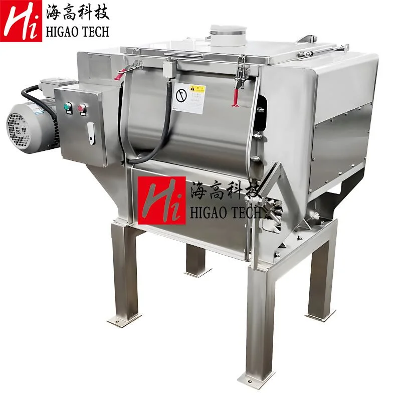 Industrial Organic Powder Zero Gravity Double Shaft Paddle Blender Mixer