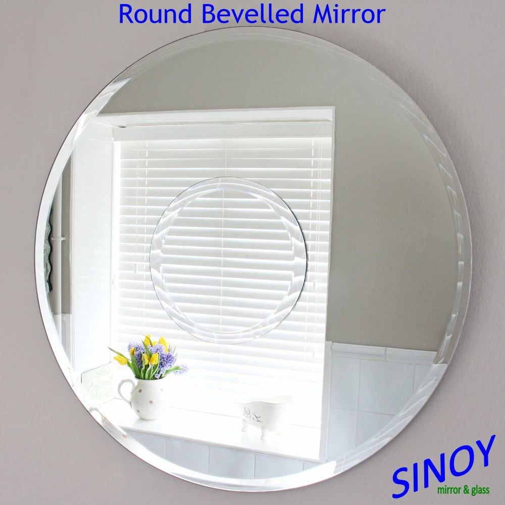 Sinoy Decorative Beveled Mirror Glass for Bathroom or Furniture Applications