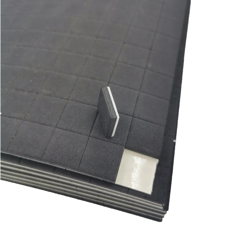 20X20X3+1mm Adhesive Backed EVA Rubber Woth Cling Foam on Sheets