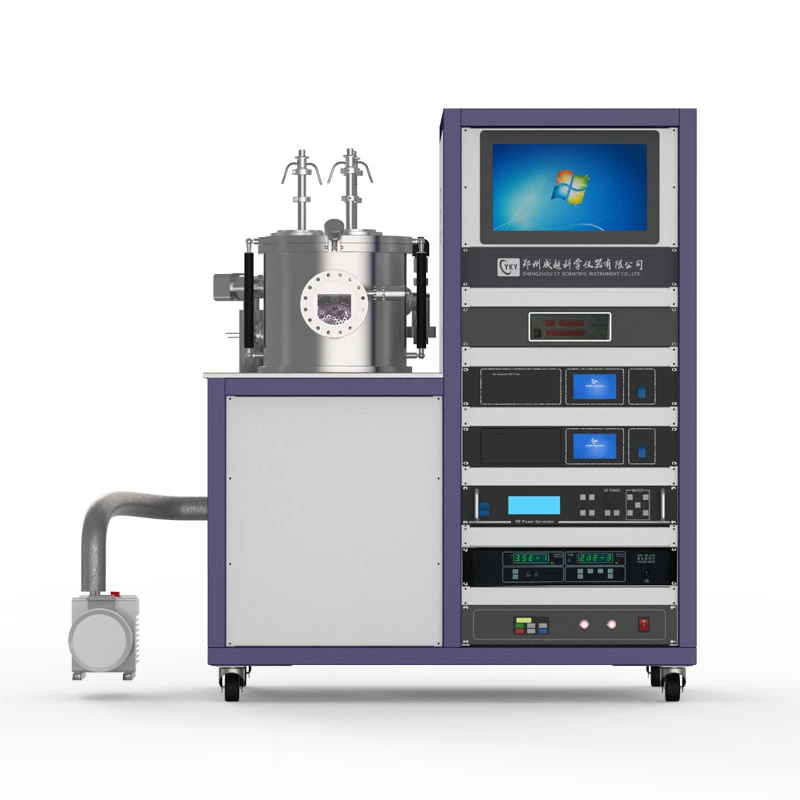 Système de dépôt par pulvérisation Lab Magnetron avec alimentation CC et RF Alimentation