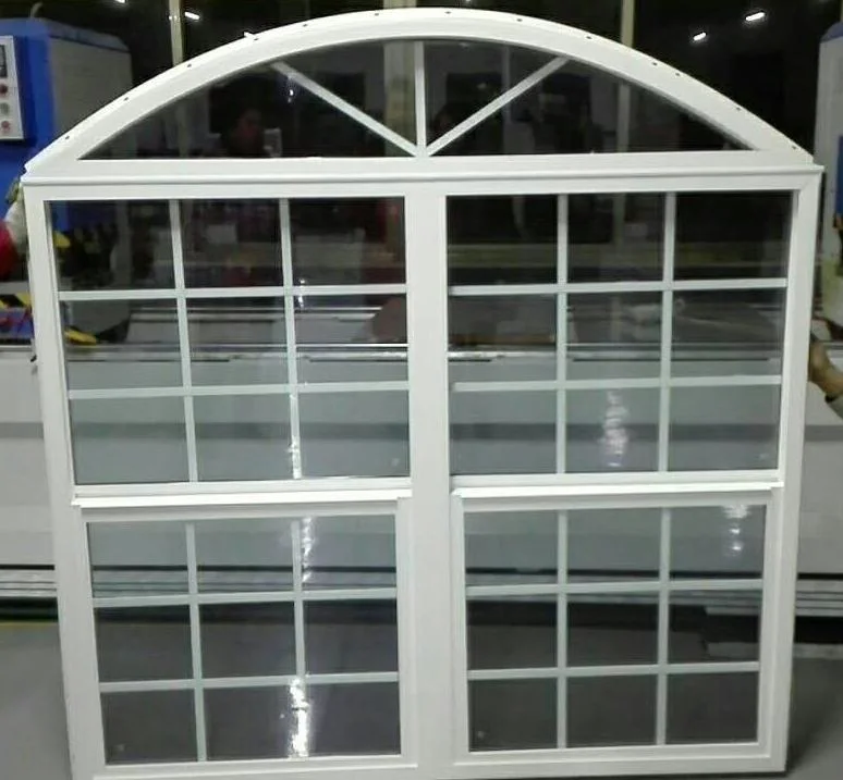 High quality/High cost performance Hurricane Impact American Style PVC/Vinyl Single Hung Window with Ex-Factory Price