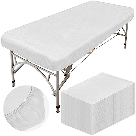 Draps de table de massage spa jetables, hydrofuge, épais et durables, lit doux