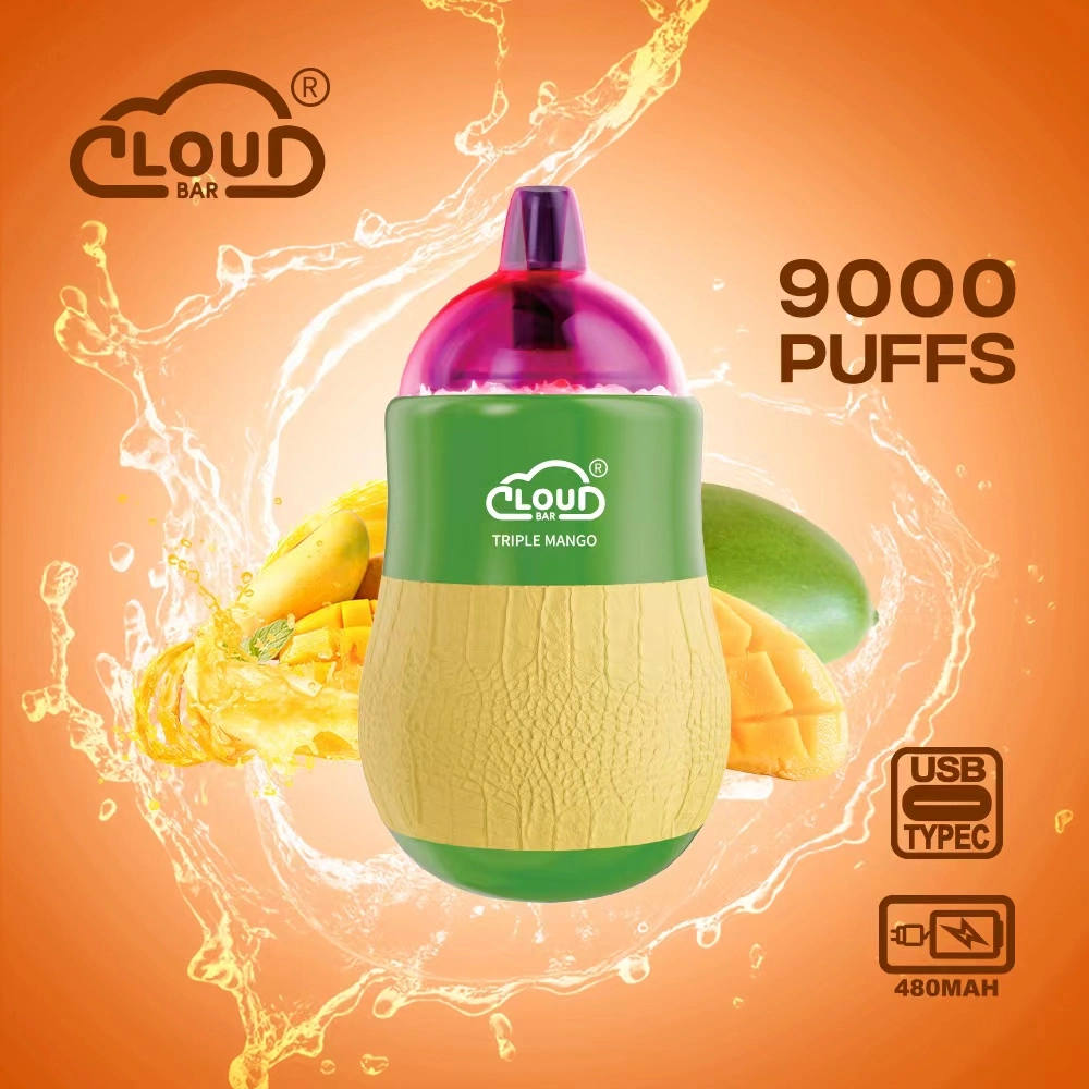 Atacado Caneta Vape 9000 Puffs Cigarro Eletrônico Sabor Frutas Vape Descartável