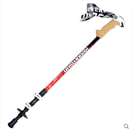 Foldable Walking Stick Ski Trekking Pole Aluminium Ski Tube