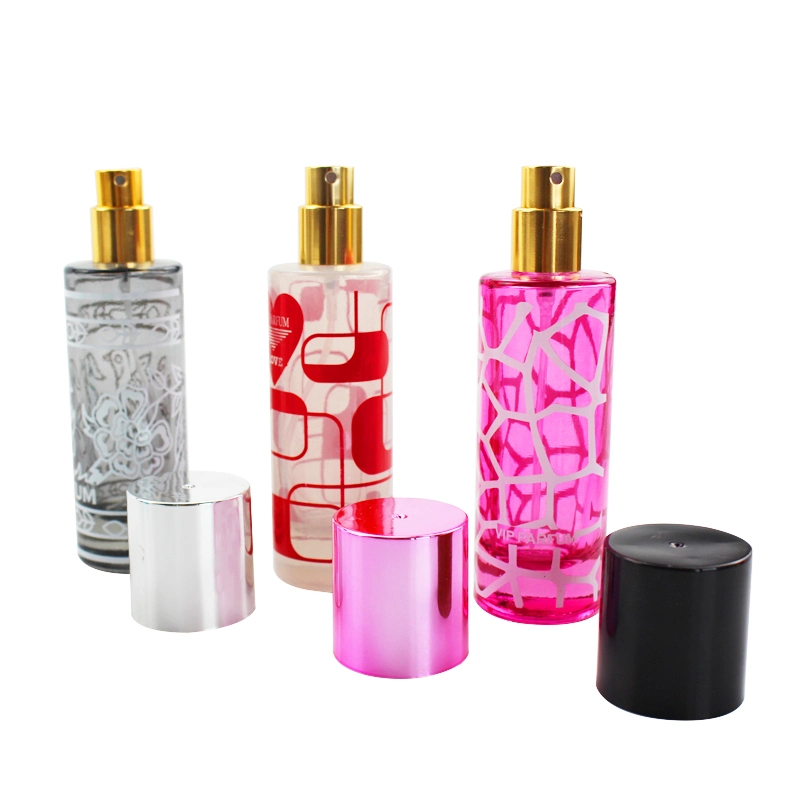 Relieve de vidrio de color 30ml Perfume Pulverizador de perfume fresco
