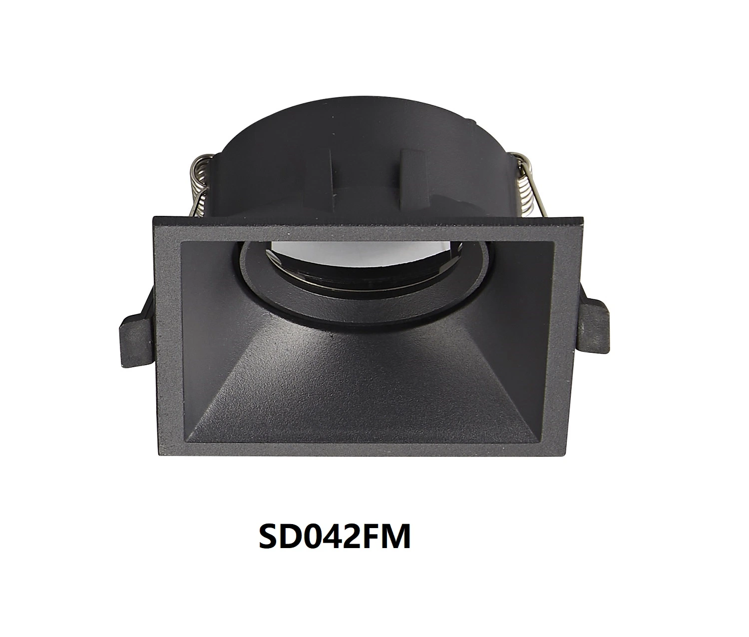 SD042 GU10 MR16 Anti-Glare LED Reflector Housing Recessed Downlight Trim Spotlight