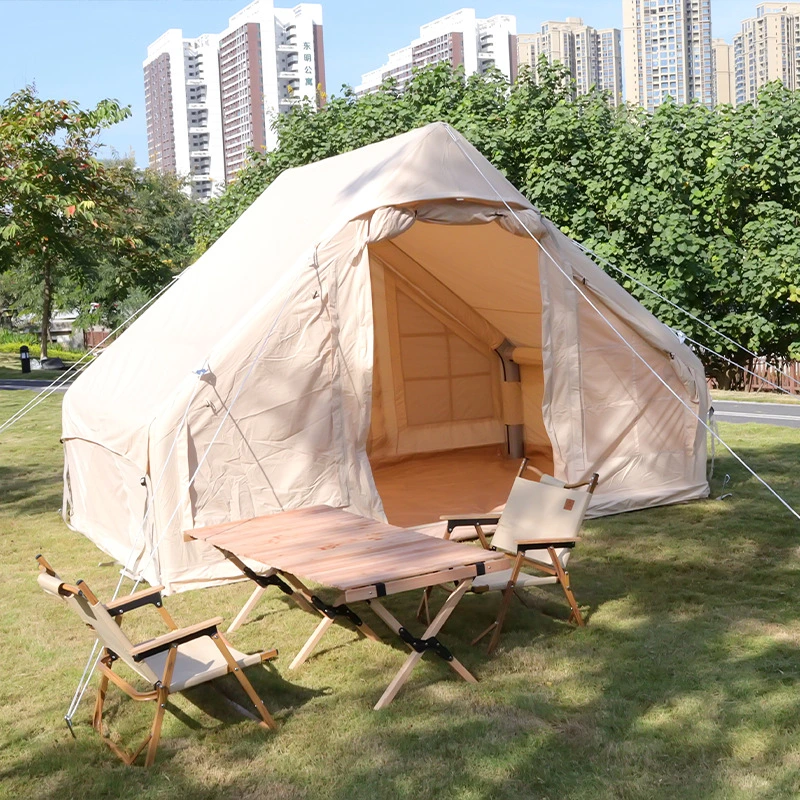 Tienda de camping para la familia impermeable tela de algodón de tienda Wbb19736