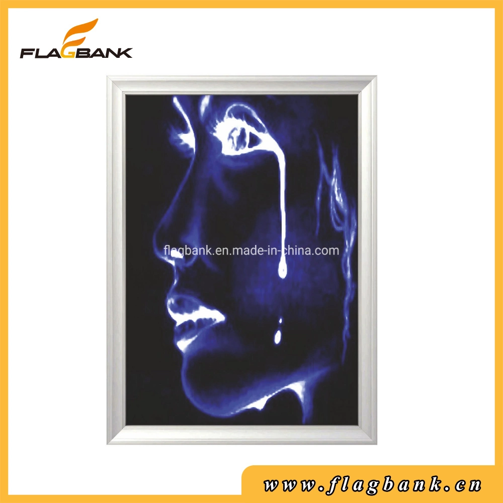 A4 Silver Aluminium Mitred Advertising Snap/Photo/Poster Frame