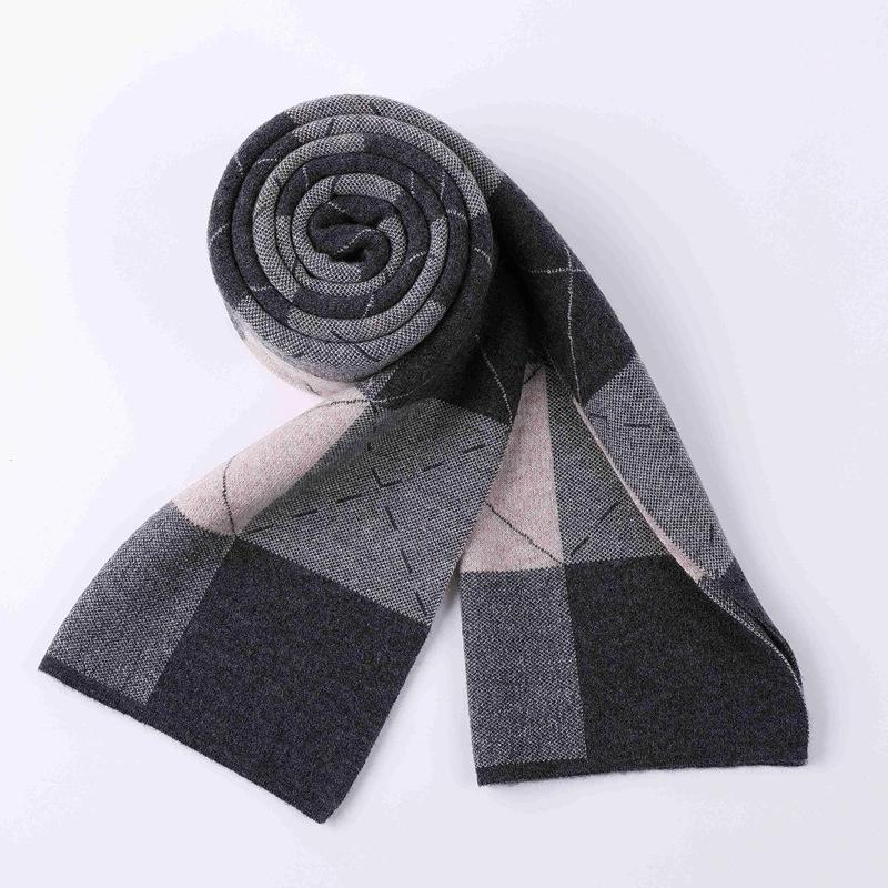 Chaleur agréable sensation étendue de tissus tricotés simple hommes d'hiver doux du foulard