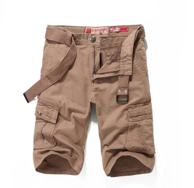 Outdoor Multi Pocket Unisex Camo Work Cargo Pants Short