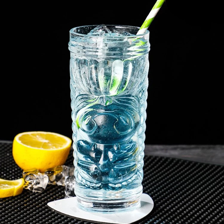 Großhandel Klares Wasser Juce Glas Cup Custom Highball Tiki Gläser Cocktail Grimace Totem Gläser Trinken Glaswaren